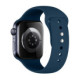 Mėlyna (Navy Blue) apyrankė Apple Watch 8 / 9 / 10 / 11 / 12 / SE (40 / 41 / 42 mm) laikrodžiui "Tech-Protect Silicone"