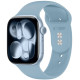 Mėlyna (Blue Jeans) apyrankė Apple Watch 8 / 9 / 10 / 11 / 12 / SE (40 / 41 / 42 mm) laikrodžiui "Tech-Protect Silicone"
