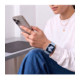 Mėlyna (Blue Jeans) apyrankė Apple Watch 8 / 9 / 10 / 11 / 12 / SE (40 / 41 / 42 mm) laikrodžiui "Tech-Protect Silicone"