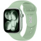 Žalia (Pistachio) apyrankė Apple Watch 8 / 9 / 10 / 11 / 12 / SE (40 / 41 / 42 mm) laikrodžiui "Tech-Protect Silicone"