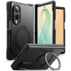 Juodas dėklas Samsung Galaxy Z Fold 8 telefonui "Ringke Alles Magnetic Magsafe"