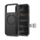 Matinis juodas dėklas Apple iPhone 17 Pro / 18 Pro telefonui "Tech-Protect MagAir Stand Magsafe CC"