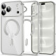 Sidabrinbės spalvos / skaidrus dėklas Apple iPhone 17 Pro Max / 18 Pro Max telefonui "Tech-Protect MagFlex Magsafe"