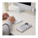 Sidabrinbės spalvos / skaidrus dėklas Apple iPhone 17 Pro Max / 18 Pro Max telefonui "Tech-Protect MagFlex Magsafe"