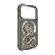 NIMMY dėklas MAGNETIC FANTASY ANIMAL DRAGON, suderinamas su MagSafe, skirtas IPHONE 18 Pro/17 Pro, pilkas