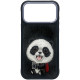 NIMMY dėklas BIG EYED GIANT PANDA, skirtas IPHONE 18 Pro Max/17 Pro Max, juodas