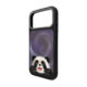NIMMY dėklas BIG EYED LYING GIANT PANDA, suderinamas su MagSafe, skirtas IPHONE 18 Pro Max/17 Pro Max, juodas