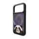 NIMMY dėklas BIG EYED LYING GIANT PANDA, suderinamas su MagSafe, skirtas IPHONE 18 Pro/17 Pro, juodas