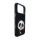 NIMMY dėklas BIG EYED GIANT PANDA, skirtas IPHONE 18 Pro/17 Pro, juodas
