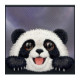 NIMMY dėklas BIG EYED LYING GIANT PANDA, suderinamas su MagSafe, skirtas IPHONE 18 Pro/17 Pro, juodas