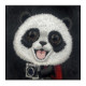NIMMY dėklas BIG EYED GIANT PANDA, skirtas IPHONE 18 Pro/17 Pro, juodas