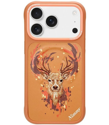 NIMMY dėklas DEER, suderinamas su MagSafe, skirtas IPHONE 18 Pro Max/17 Pro Max, oranžinės spalvos