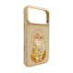 NIMMY dėklas LUCKY FASHION CAT, suderinamas su MagSafe, skirtas IPHONE 18 Pro Max/17 Pro Max, rudas