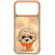 NIMMY dėklas BIG EYED TEDDY POODLE, skirtas IPHONE 18 Pro Max/17 Pro Max, rudos spalvos