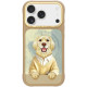 NIMMY dėklas GENTLE PETS SERIES DOG, suderinamas su MagSafe, skirtas IPHONE 18 Pro Max/17 Pro Max, rudos spalvos