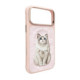 NIMMY dėklas LUCKY FASHION CAT, suderinamas su MagSafe, skirtas IPHONE 18 Pro Max/17 Pro Max, rožinis