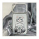 NIMMY dėklas LUCKY FASHION CAT, suderinamas su MagSafe, skirtas IPHONE 18 Pro Max/17 Pro Max, pilkas