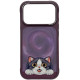 NIMMY dėklas BIG EYED LYING CREAM CAT, suderinamas su MagSafe, skirtas IPHONE 18 Pro Max/17 Pro Max, purpurinis