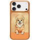 NIMMY dėklas GENTLE PETS SERIES DOG suderinamas su MagSafe skirtas IPHONE 18 Pro Max/17 Pro Max oranžinės spalvos