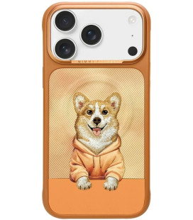 NIMMY dėklas GENTLE PETS SERIES DOG suderinamas su MagSafe skirtas IPHONE 18 Pro Max/17 Pro Max oranžinės spalvos