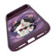 NIMMY dėklas BIG EYED CREAM CAT, skirtas IPHONE 18 Pro Max/17 Pro Max, purpurinis