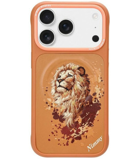 NIMMY dėklas LION, suderinamas su MagSafe, skirtas IPHONE 18 Pro/17 Pro, oranžinis