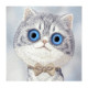 NIMMY dėklas BIG EYED SILVER SHADED CAT, skirtas IPHONE 18 Pro/17 Pro, pilkas