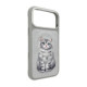 NIMMY dėklas LUCKY FASHION CAT, suderinamas su MagSafe, skirtas IPHONE 18 Pro/17 Pro, pilkas