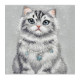 NIMMY dėklas LUCKY FASHION CAT, suderinamas su MagSafe, skirtas IPHONE 18 Pro/17 Pro, pilkas