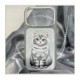 NIMMY dėklas LUCKY FASHION CAT, suderinamas su MagSafe, skirtas IPHONE 18 Pro/17 Pro, pilkas