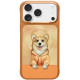 NIMMY dėklas GENTLE PETS SERIES DOG, suderinamas su MagSafe, skirtas IPHONE 18 Pro/17 Pro, oranžinės spalvos