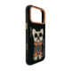 NIMMY dėklas GLASSES COOL DOG, skirtas IPHONE 18 Pro/17 Pro, juodas