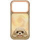 NIMMY dėklas BIG EYED LYING TEDDY POODLE, suderinamas su MagSafe, skirtas IPHONE 18 Pro/17 Pro, rudas