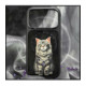 NIMMY dėklas LUCKY FASHION CAT suderinamas su MagSafe, skirtas IPHONE 18 Pro/17 Pro, juodas