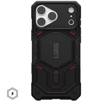 UAG Urban Armor Gear dėklas Monach Pro, suderinamas su MagSafe, skirtas IPHONE 18 Pro Max/17 Pro Max, kevlar juodas