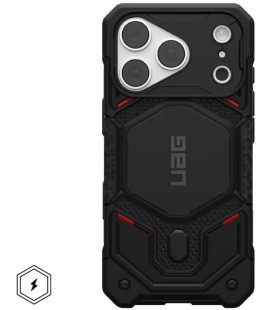 UAG Urban Armor Gear dėklas Monach Pro, suderinamas su MagSafe, skirtas IPHONE 18 Pro/17 Pro, kevlar juodas