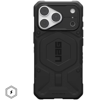 UAG Urban Armor Gear dėklas Pathfinder, suderinamas su MagSafe, skirtas IPHONE 18 Pro/17 Pro, juodas