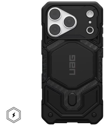 UAG Urban Armor Gear dėklas Monach Pro, suderinamas su MagSafe, skirtas IPHONE 18 Pro /17 Pro, anglies pluoštas