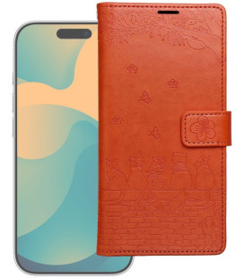 „Flip“ dėklas skirtas Samsung A27 Mezzo Book cats brown