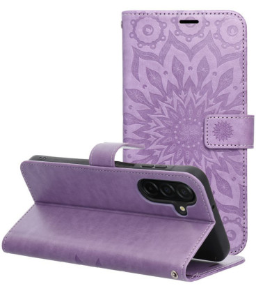 Flip dėklas Samsung A57 5G Mezzo Book mandala violetinė
