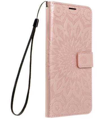 „Flip“ dėklas skirtas Samsung A57 5G Mezzo Book mandala rose gold