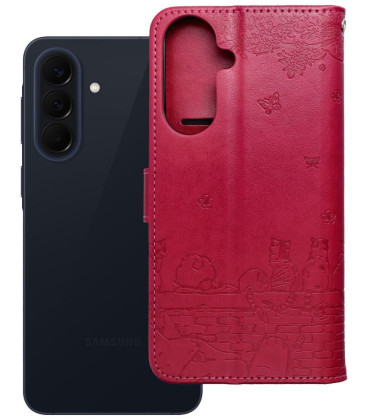 Flip dėklas Samsung A57 5G Mezzo Book cats red