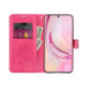 Raudonas atverčiamas dėklas Samsung Galaxy A37 5G telefonui "Mezzo Flip Book Dreamcatcher Magenta"