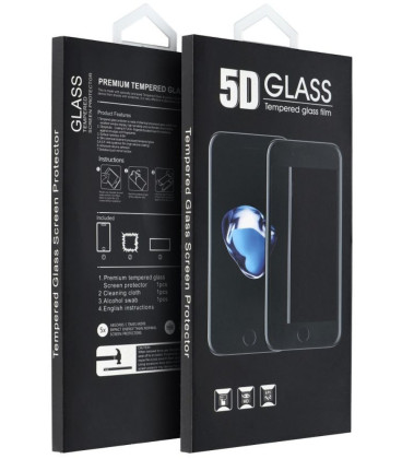 Matinis juodas apsauginis grūdintas stiklas Apple iPhone 18 Pro Max telefonui "5D Full Glue"