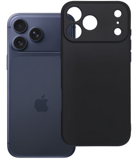 Juodas dėklas Apple iPhone 17 Pro Max / 18 Pro Max telefonui "Soft Case"