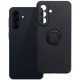 Juodas dėklas Samsung Galaxy A57 5G telefonui "Silicone Ring Case"