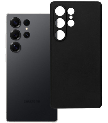 Juodas dėklas Samsung Galaxy S25 Ultra telefonui "Soft Case"