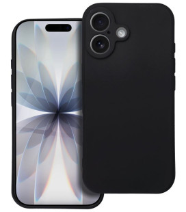 Juodas dėklas Apple iPhone 17 telefonui "Soft Case"