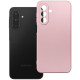 Rožinis dėklas Samsung Galaxy A17 / A18 telefonui "Metallic Case"