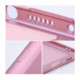 Rožinis dėklas Samsung Galaxy A17 / A18 telefonui "Metallic Case"